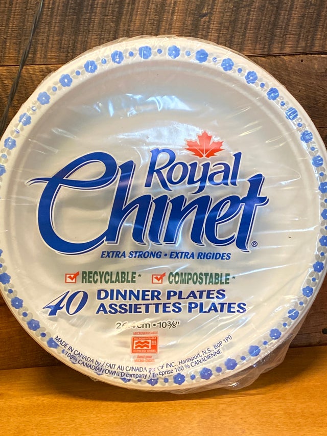 Royal Chinet Dinner Paper Plates, 10-in, 40-pk